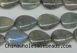 CLB158 15.5 inches 12*16mm flat teardrop labradorite gemstone beads