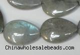 CLB160 15.5 inches 18*25mm flat teardrop labradorite gemstone beads