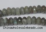 CLB179 15.5 inches 5*8mm faceted rondelle labradorite beads