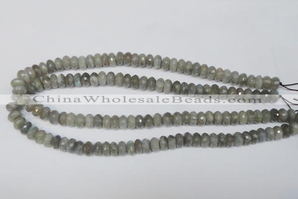 CLB179 15.5 inches 5*8mm faceted rondelle labradorite beads