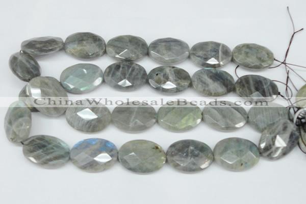 CLB189 15.5 inches 22*30mm faceted oval labradorite beads