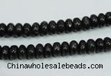 CLB300 15.5 inches 3*6mm rondelle black labradorite gemstone beads