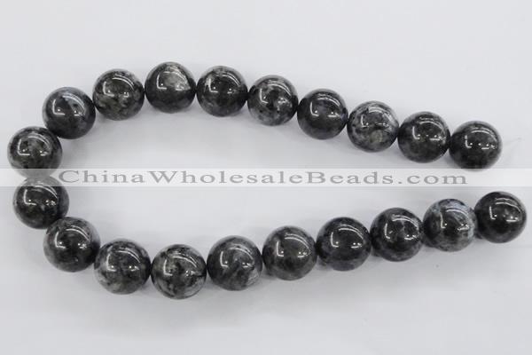 CLB358 15.5 inches 20mm round black labradorite beads wholesale