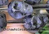 CLB378 15.5 inches 12*14*14mm skull black labradorite gemstone beads