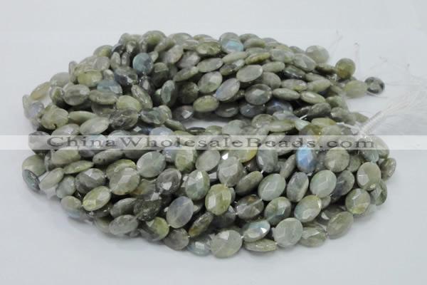 CLB42 15.5 inches 12*16mm faceted oval labradorite gemstone beads