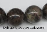 CLB438 15.5 inches 20mm round grey labradorite beads wholesale