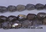 CLB502 15.5 inches 8*12mm faceted teardrop labradorite beads