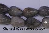 CLB505 15.5 inches 13*18mm faceted teardrop labradorite beads