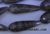 CLB507 15.5 inches 10*30mm faceted teardrop labradorite beads