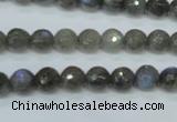 CLB511 15.5 inches 6mm faceted round labradorite gemstone beads