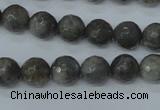 CLB513 15.5 inches 10mm faceted round labradorite gemstone beads