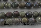 CLB612 15.5 inches 8mm faceted round AB-color labradorite beads