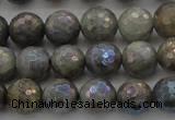 CLB613 15.5 inches 10mm faceted round AB-color labradorite beads