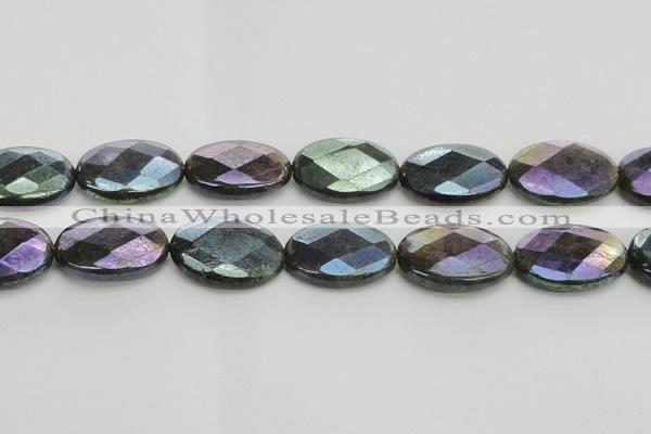 CLB663 15.5 inches 20*30mm faceted oval AB-color labradorite beads