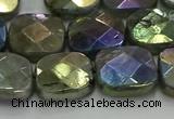 CLB688 15.5 inches 15mm faceted square AB-color labradorite beads