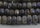 CLB758 15.5 inches 6*10mm faceted rondelle AB-color labradorite beads