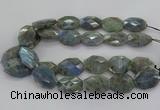 CLB770 15.5 inches 20*25mm - 22*30mm faceted freeform labradorite beads