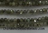 CLB794 15.5 inches 1.5*2.5mm faceted rondelle labradorite beads