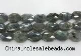 CLB797 18*24mm - 20*25mm faceted octagonal labradorite beads