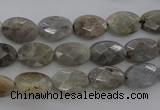 CLB86 15.5 inches 8*12mm faceted oval labradorite beads wholesale