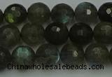 CLB902 15.5 inches 8mm faceted round labradorite gemstone beads