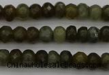 CLB956 15.5 inches 5*8mm faceted rondelle labradorite beads