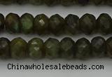 CLB957 15.5 inches 6*10mm faceted rondelle labradorite beads