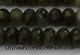 CLB958 15.5 inches 8*12mm faceted rondelle labradorite beads