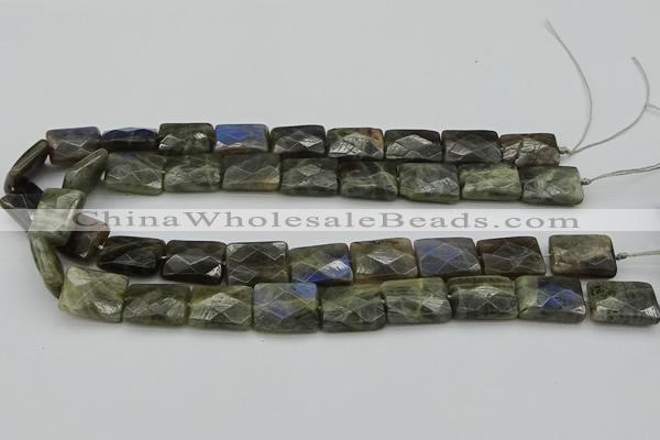 CLB962 15.5 inches 13*18mm faceted rectangle labradorite beads