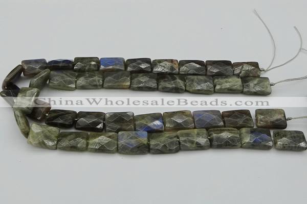 CLB963 15.5 inches 15*20mm faceted rectangle labradorite beads