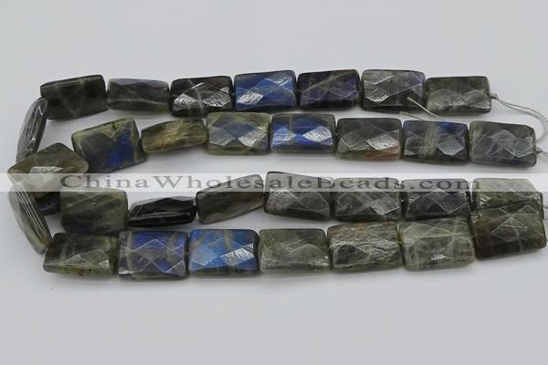 CLB964 15.5 inches 18*25mm faceted rectangle labradorite beads