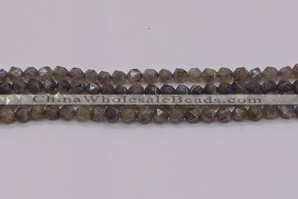 CLB973 15.5 inches 10mm faceted nuggets labradorite gemstone beads