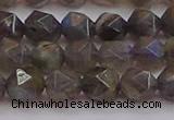 CLB974 15.5 inches 12mm faceted nuggets labradorite gemstone beads