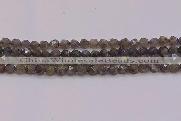 CLB974 15.5 inches 12mm faceted nuggets labradorite gemstone beads
