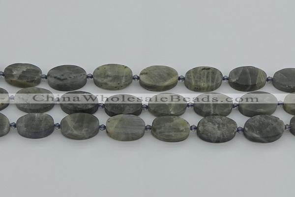 CLB978 15.5 inches 15*22mm oval labradorite gemstone beads