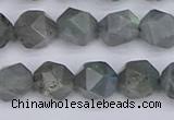 CLB982 15.5 inches 8mm faceted nuggets labradorite beads wholesale