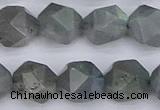 CLB984 15.5 inches 12mm faceted nuggets labradorite beads wholesale