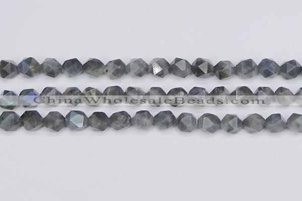 CLB989 15.5 inches 12mm faceted nuggets labradorite beads wholesale