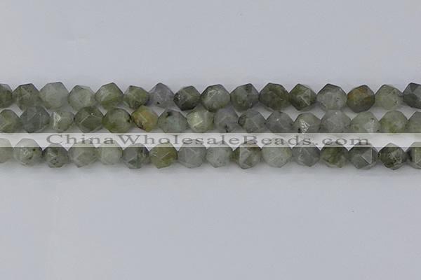CLB995 15.5 inches 12mm faceted nuggets labradorite gemstone beads