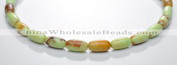 CLE04 16 inch rice 8*16mm lemon turquoise stone beads Wholesale