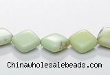 CLE15 rhombic 8*8mm lemon turquoise gemstone beads Wholesale