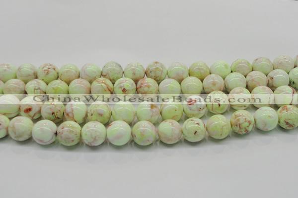 CLE203 15.5 inches 10mm round lemon turquoise beads wholesale