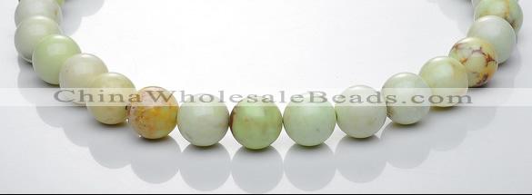 CLE21 16 inch round lemon turquoise 14mm gemstone bead Wholesale