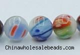 CLG510 16 inches 12mm round lampwork glass beads wholesale