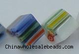 CLG530 16 inches 10*10mm cube lampwork glass beads wholesale