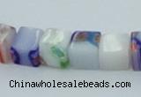 CLG531 16 inches 6*6mm cube lampwork glass beads wholesale