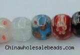 CLG571 16 inches 8*10mm rondelle lampwork glass beads wholesale