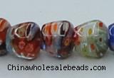 CLG574 16 inches 10*12mm apple lampwork glass beads wholesale