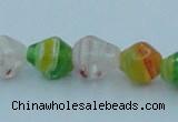 CLG577 16 inches 8*10mm rice lampwork glass beads wholesale