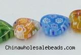 CLG580 16 inches 12*12mm heart lampwork glass beads wholesale